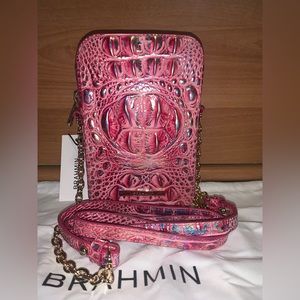 NWT Brahmin Cassia MAGENTA WONDERLAND Metallic Crossbody